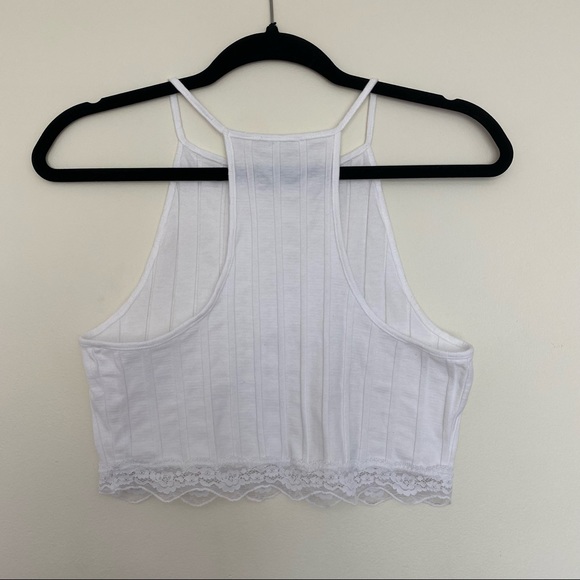Free People Lace Trim Crop Top - Picture 4 of 5